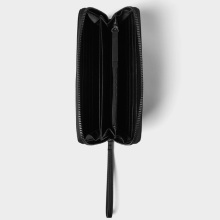 Men's Leather Long Credit Card Holder Strap Wallet