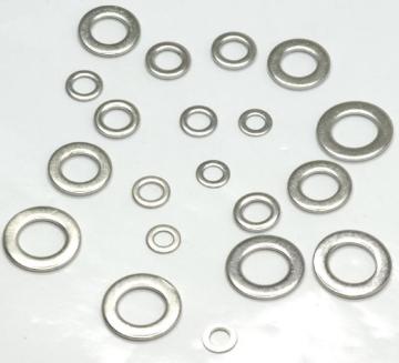 Silver thin flat washer round washer