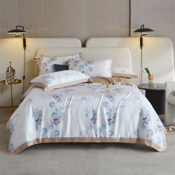 Lyocell Lenzing Tencel customized print designs bedsheet set