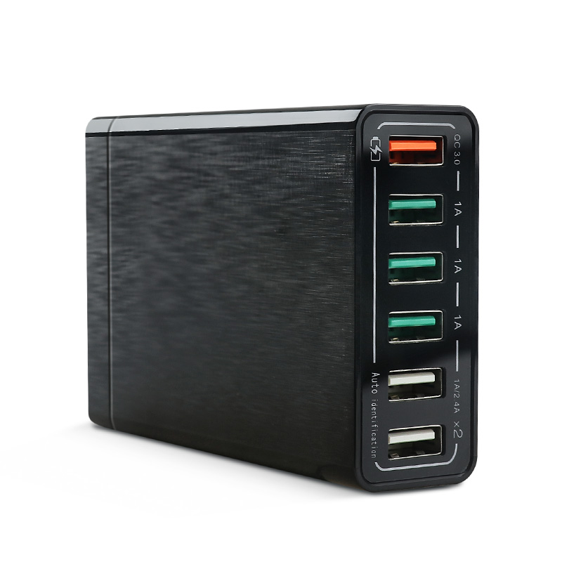 6-Port USB Hub Charging Station for Multiple Devices