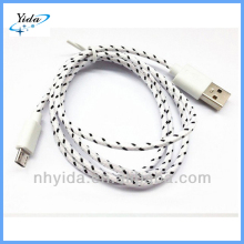 Braided Micro USB To USB 2.0 Data Charger Cable For Cellphone Mobilephone