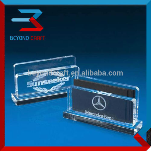 glass business card holder pieces