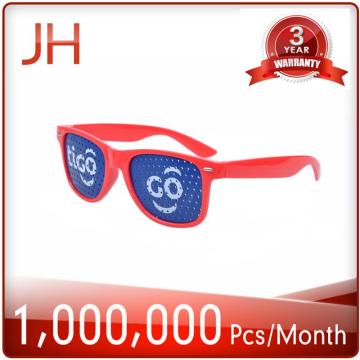 Promotional custom pinhole lens logo eyeglasses sunglasses pinhole sticker sunglasses