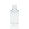 2oz 60ml botol PET oval plastik bening