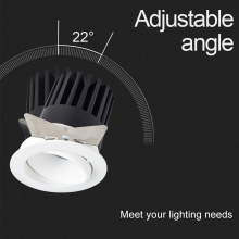 Ceiling Round Recessed Downlight Adjustable Indoor Spotlight