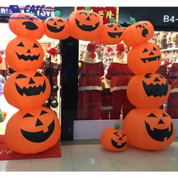 Halloween Pumpkin Head Archway Inflatables for Outdoor Event Decor