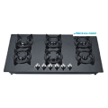 6 bruciatori in vetro temperato Top Selling Gas Cooker