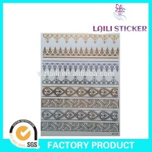 full sheet flash tattoo sticker,metallic flash tattoo sticker