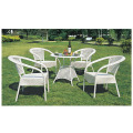 PE Wicker Furniture Table et chaise de loisirs