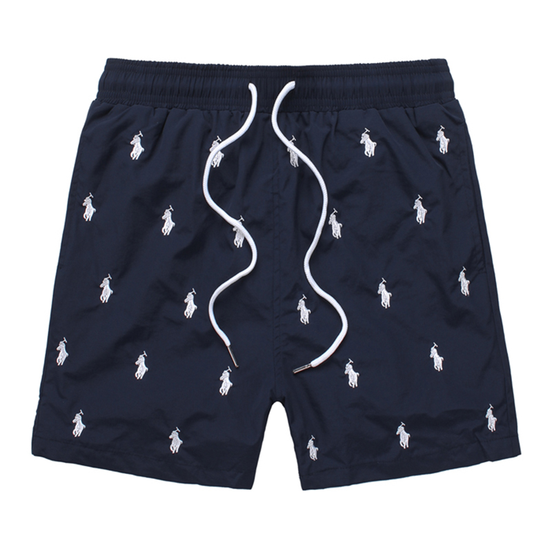 Men's Beach Shorts With Printing With Drawstring