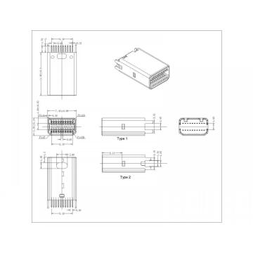 Mini -Anzeige -Port -Stecker (Straddle 1,6mm -Typ)