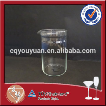 teacup 600ml bulk wholsale clear glass tea pot