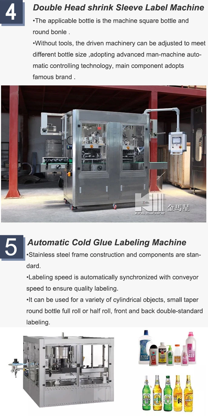 Automatic Sticker Labeling Machine for Round Bottles