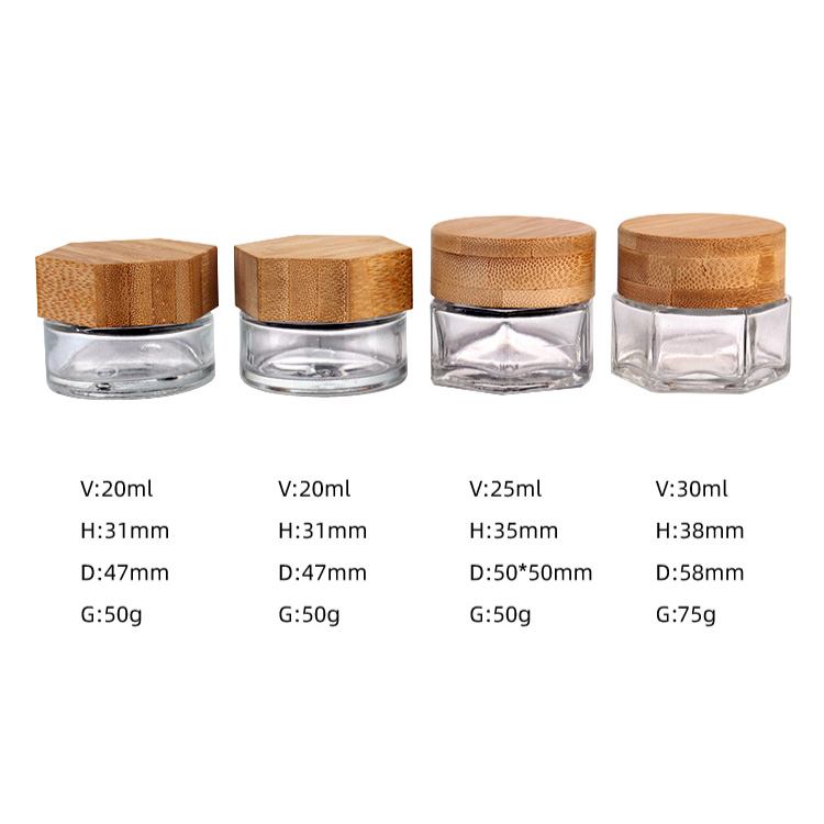 30ml skincare cosmetic cream glass jar