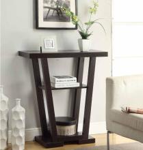 Black Fancy Design Tall Slim Modern Console Table