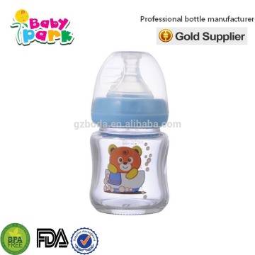 baby feeding glass bottle and baby bottle manufactory