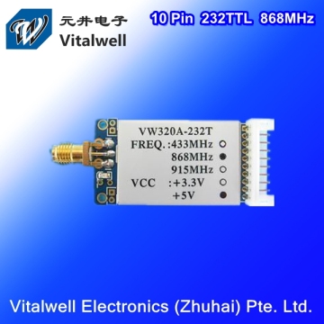 VW320A 232TTL 868MHz 1km 5v rf wireless radio transceiver