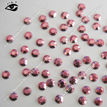 Korean hotfix rhinestud octagon 3mm Pink color studs for garment