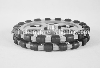 203.2mm double aluminum Omni wheel / bearing rollers