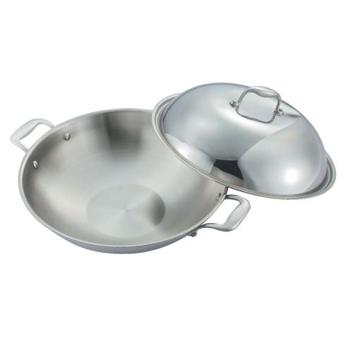 3 ply stainless steel Wok