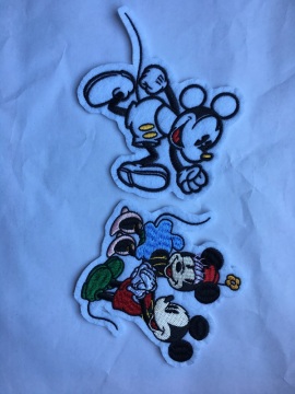 Animal Embroidery Sequins Fur Mickey Mouse Patch