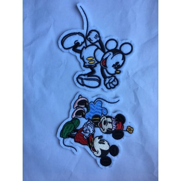 Mhuka Yakashongedzwa Sequins Fur Mickey Mouse Patch