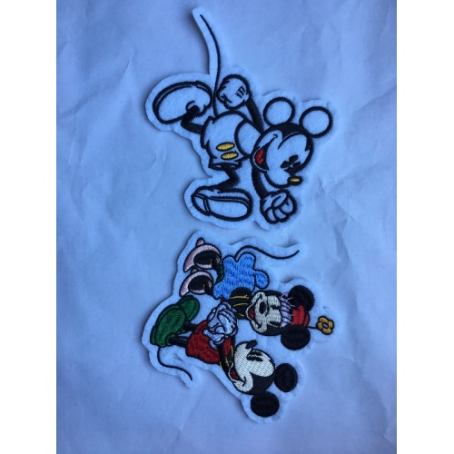 Tambalan Sulaman Haiwan Fur Mickey Mouse Patch