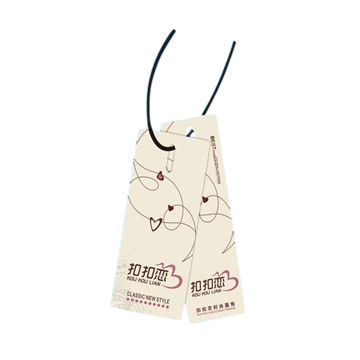 VITEK Hang tags with cotton thread, threading, looped with string
