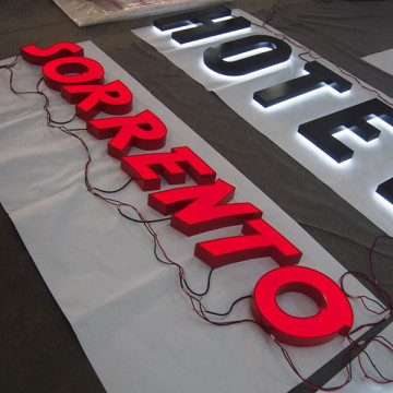 Illuminated Outdoor Sign Letter Font