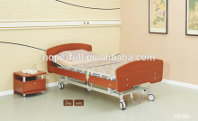 HOPEFULL new style two (2) functions wooden electric hospital bed at home/homecare bed