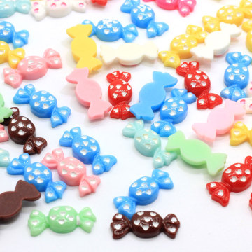 23mm Liebe Miniatur Polka Dot Candy Resin Cabochons mit flachem Rücken für die Telefondekoration DIY Craft Scrapbooking