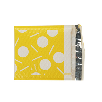 Printed Yellow Selfsealing Mail Paper Air Bubble Bag