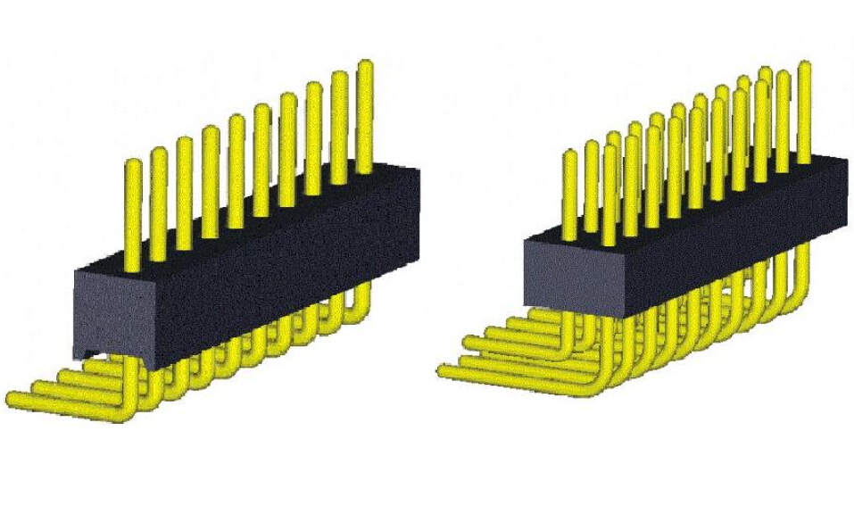 Machinaal bewerkte pin-connectoren 1,27 mm MPHCR-serie