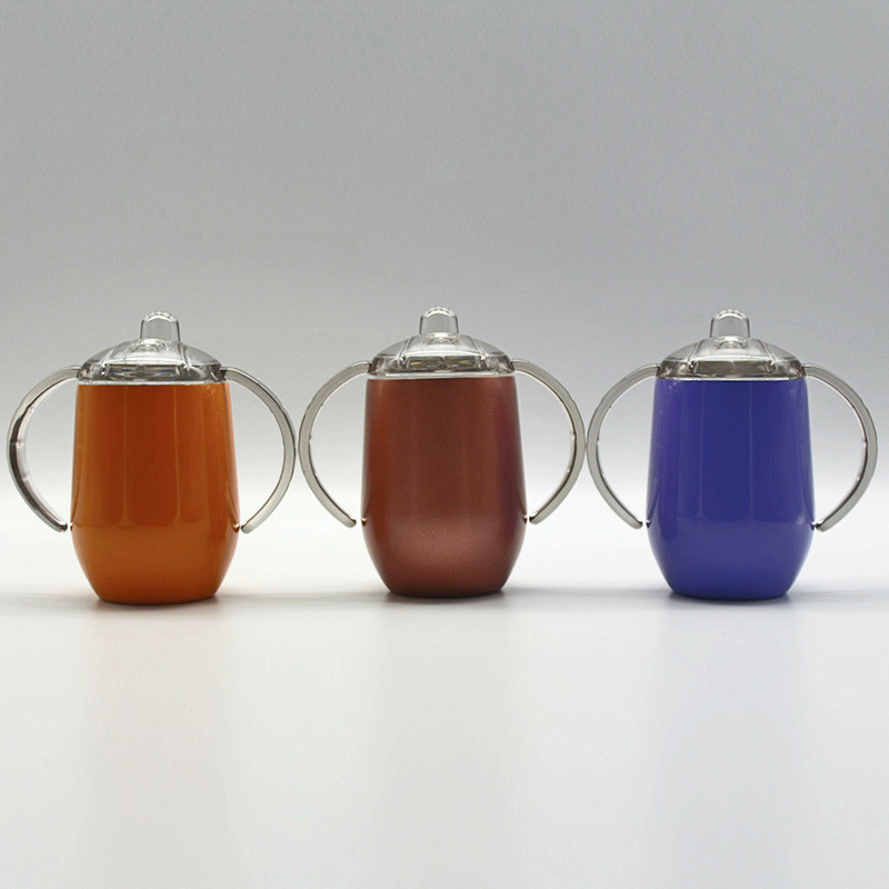 wholesale 8oz Disposable Vacuum insulated Tumbler wine cup stainless steel Baby Kid sippy cup