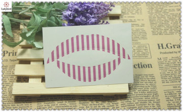 pink zebra-stripe body tattoo temporary lip tattoo sticker