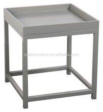 45cm high wooden shaped end tables