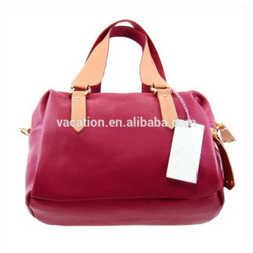 fashionable leather handle bag for lady