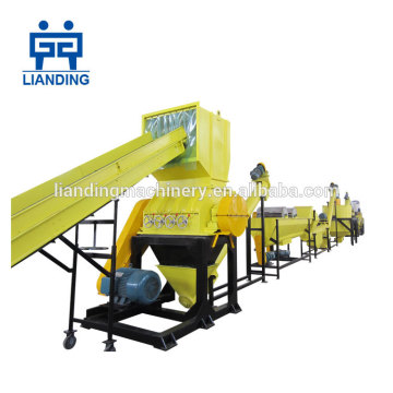 Complete plastic pet bottle washing recycling equipments and production line factory