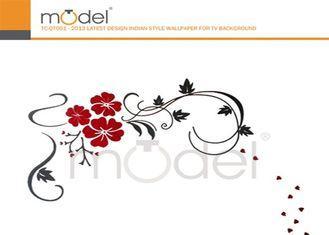 Flower Pattern Acrylic Removable Wall Stickers For Home Dec