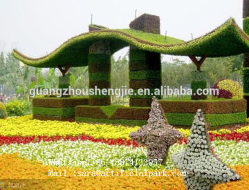 Artificial plants sculpture animals, large animals sculpture for garden decoration