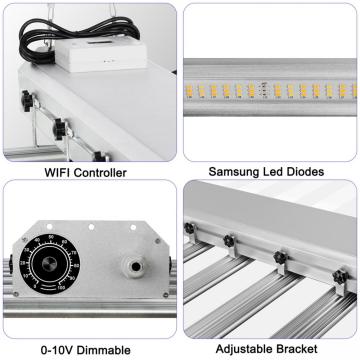 8 barras de luz LED de crecimiento ajustable de espectro completo