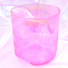 Q're Pink Tourmaline Clear Alchemy Singing Bowl