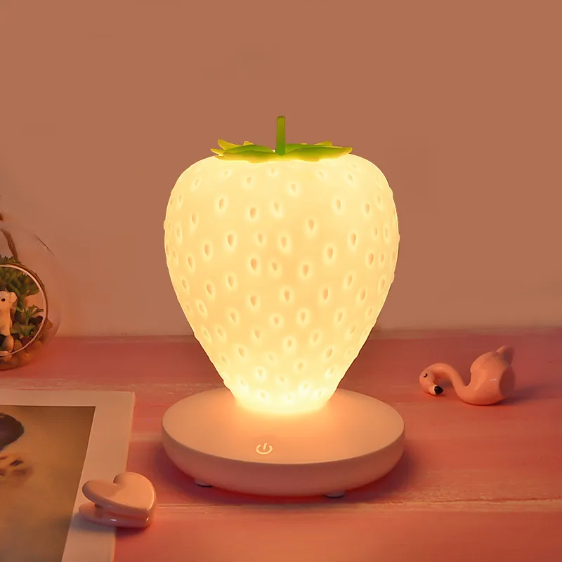 Magical Touch Sensor Strawberry LED Night Light for Kids