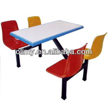 modern glass fiber desk and chair