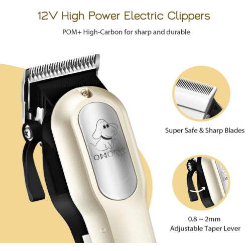 Clippers de cão com alta potência de 12V