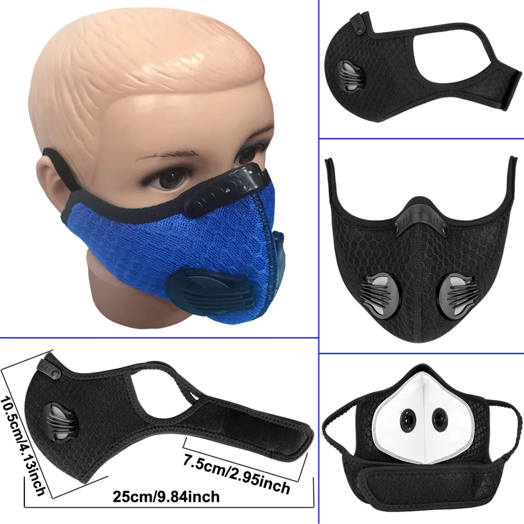 Kids Facemask Pm2.5 Anti Pollution Dust Sport Breathing Valve Facemask