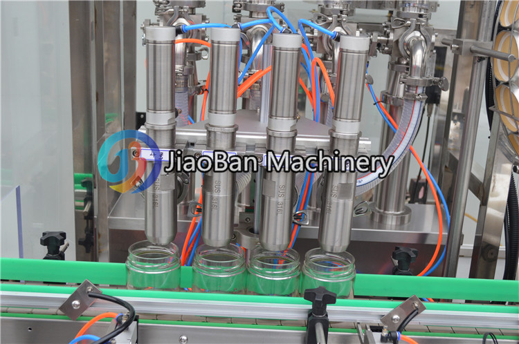 250g 500g Automatic mayonnaise chili sauce bottling line, filling and capping machine for honey peanut butter