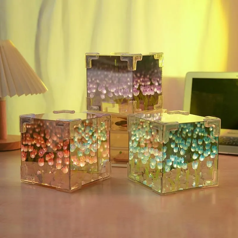 Creative DIY Tulip Night Light for Bedroom Decor Lamp