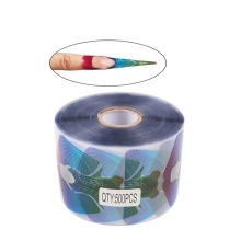 500PCS Plastic Rainbow Fish Shape Nail Forms for Gel Nail Art Extensions