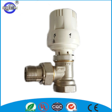 Brass 90 degree electril radiator valve